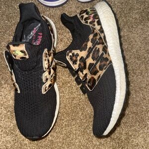 Adidas Black and Leopard Women's Sneakers